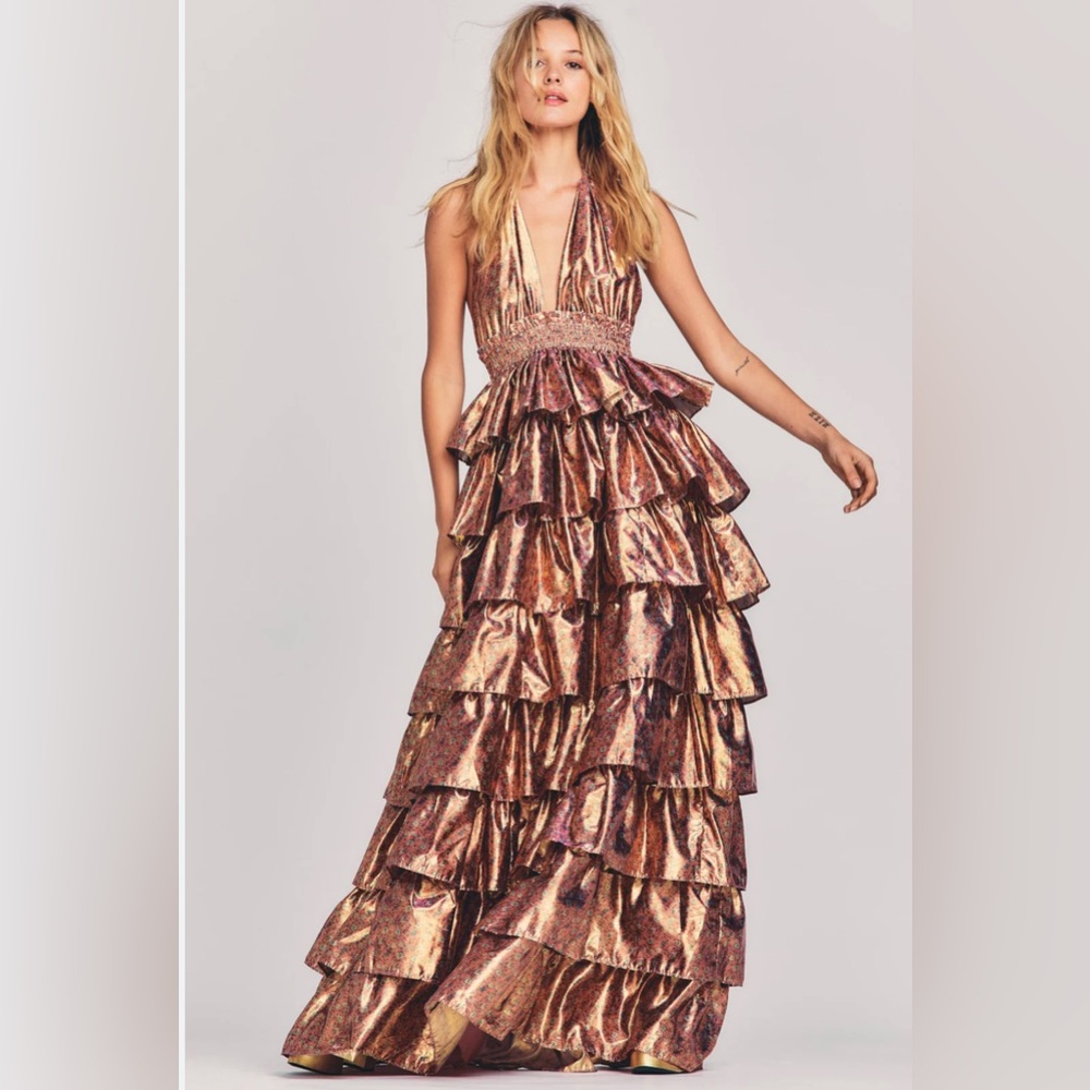 Bexlie Halter Gown love shack fancy